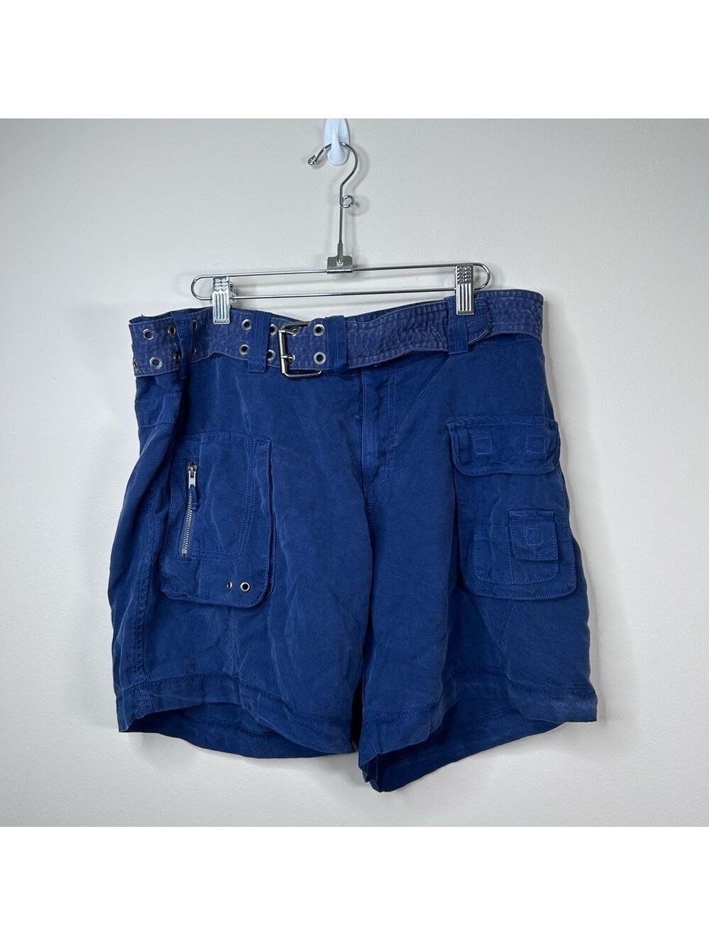 dylan Tencel Cargo Shorts Navy Size 10